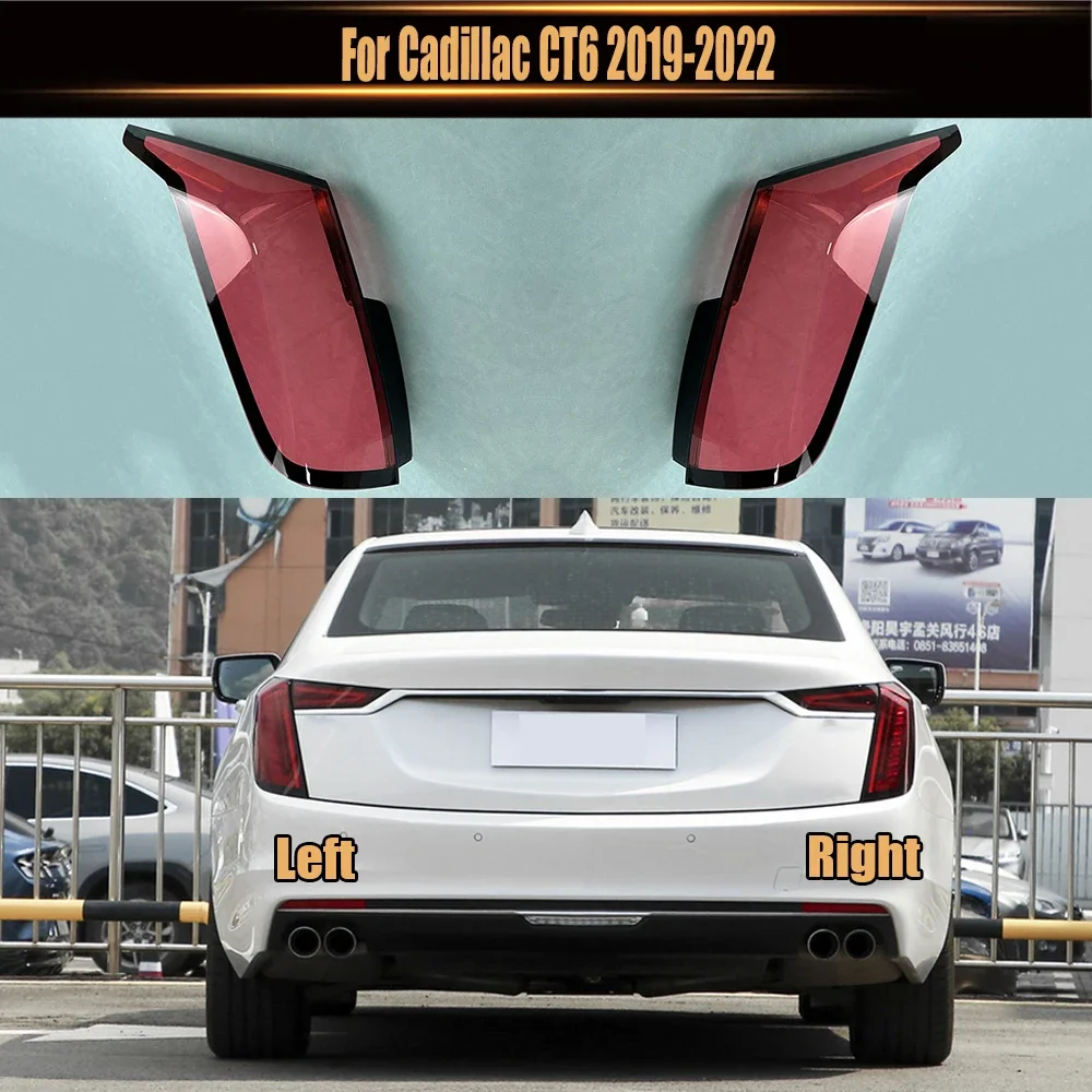 For Cadillac CT6 2019-2022 Rear Outside Taillight Shell Tail Lamp Cover Brake Lights Mask Replace The Original Lampshade