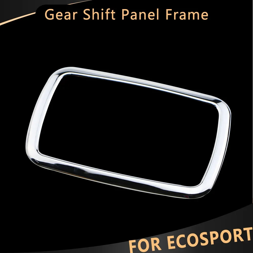 For Ford Ecosport 2018 - 2021 ABS Chrome Car Console Gear Shift Panel Frame Sticker Cover Trim Interior Accessories