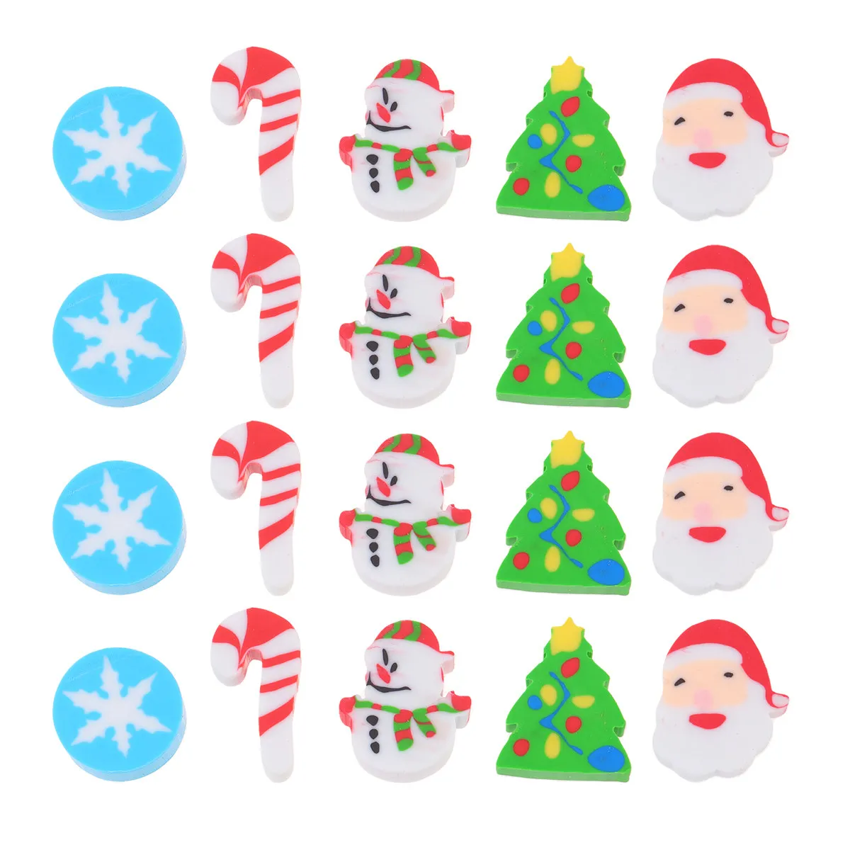 

Christmas Eraser Premium Quality Cartoon Pencil Eraser for Students School Writing Drafting Tool Gift Idea