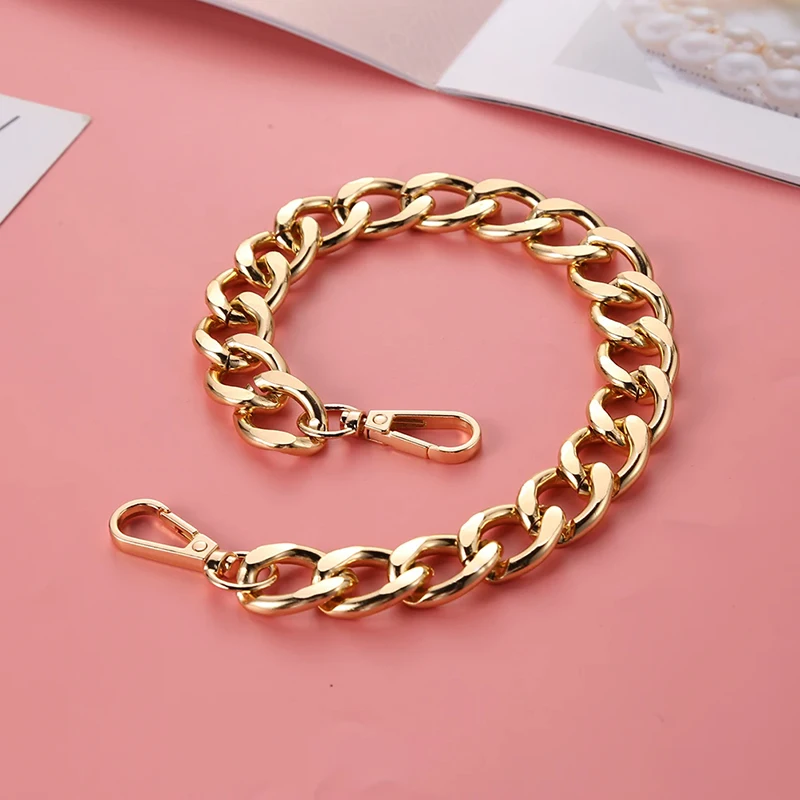 40 سنتيمتر سلسلة سميكة استبدال المرأة حقيبة مقابض حزام الكتف DIY بها بنفسك حقيبة جزء الملحقات