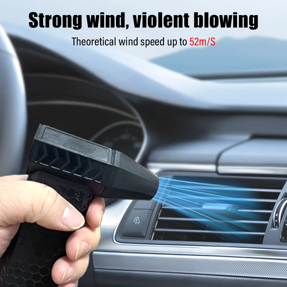 Turbo Jet Fan 130000RPM Brushless Mini Air Blower Electric Air Duster Turbo Violent Blower Rechargeable Car Cleaning and Drying