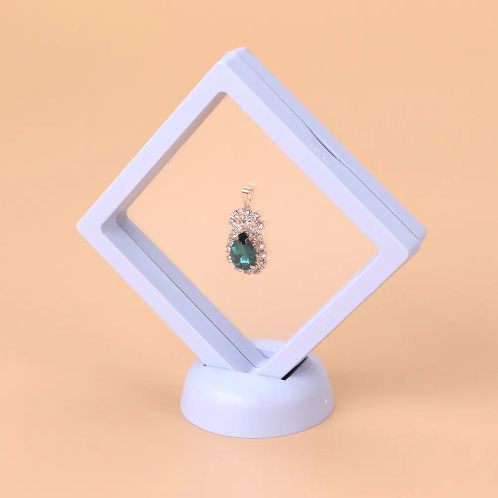 

8Pcs Premium Jewelry Display Case Multi Use Sturdy Acrylic Metal Frame for Jewelry Store Showroom Table Business Medal