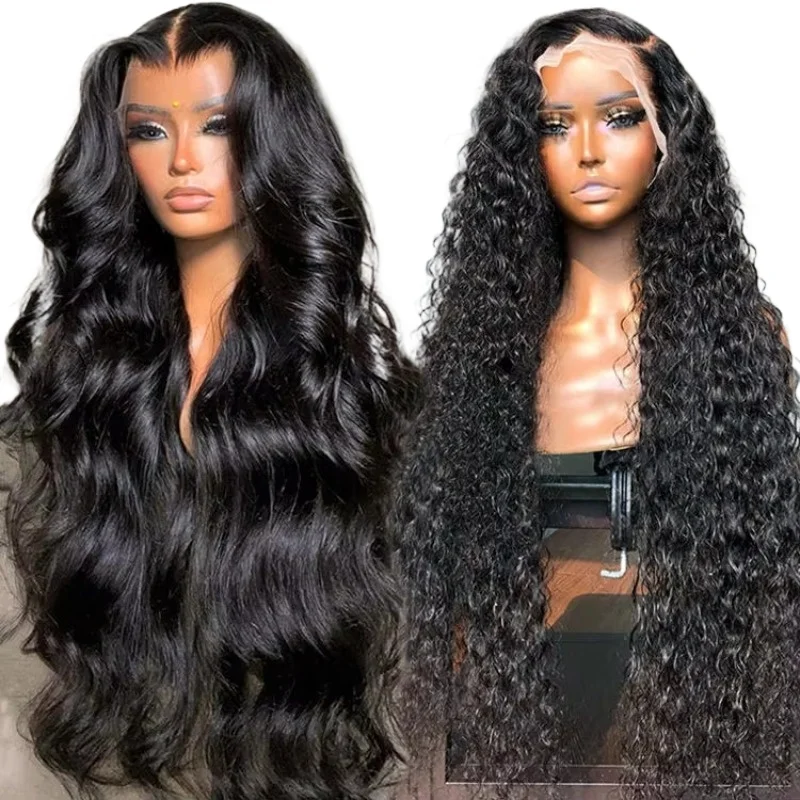 

Hair No Gel Body Waves Full Lace Front Wig Black Female Hair Lace Front Wig
