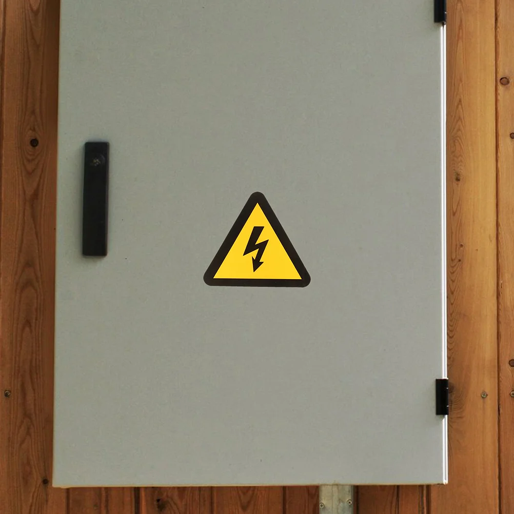 Calcomanía de advertencia de alto voltaje, pegatinas de señal de habitación eléctrica, 24 piezas