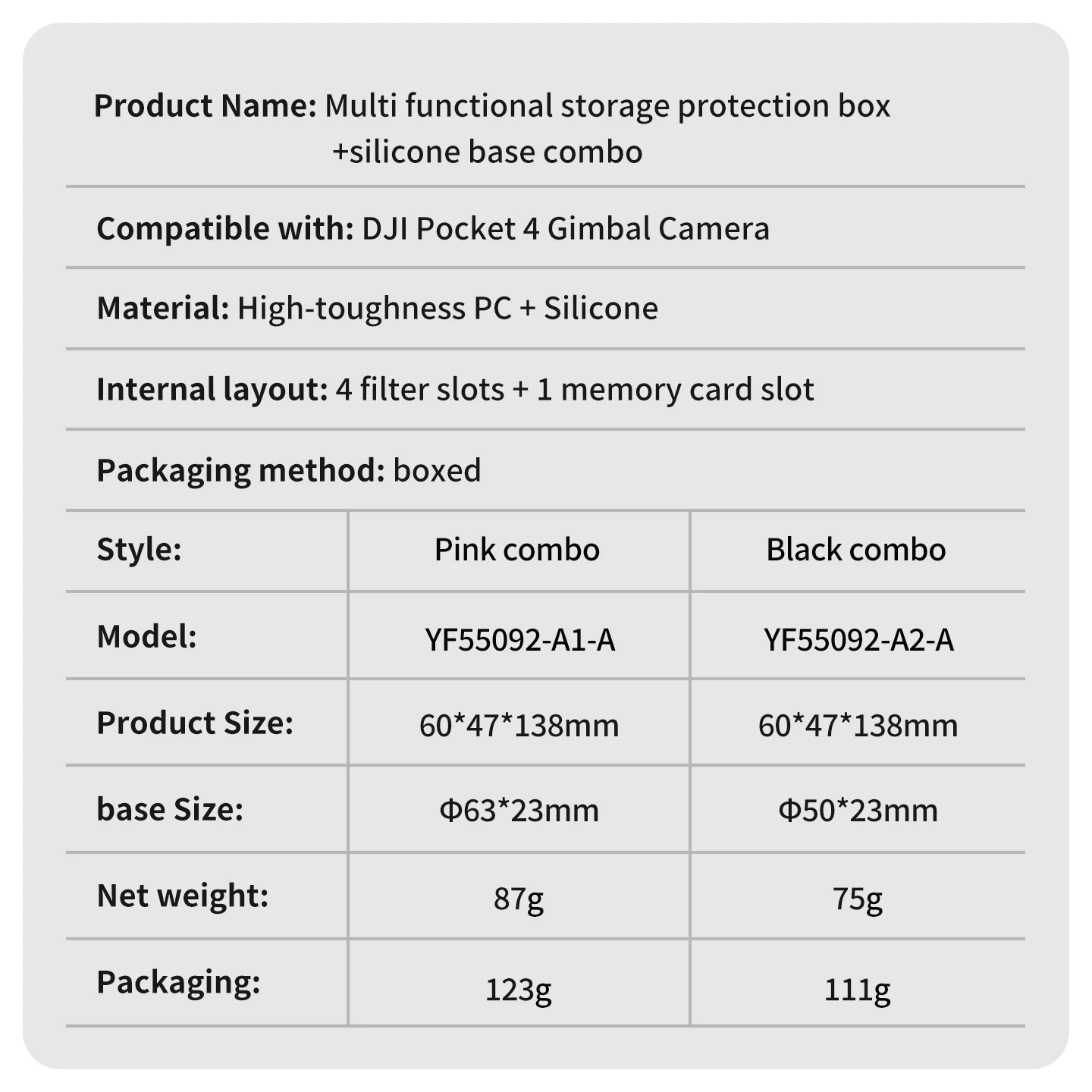 Gimbal-Aufbewahrungstasche für DJI Osmo Pocket 4 Kamera mit rutschfester Silikonbasis, unterstützt das Laden während der Nutzung von Fotografie-Zubehör. – Detail 23