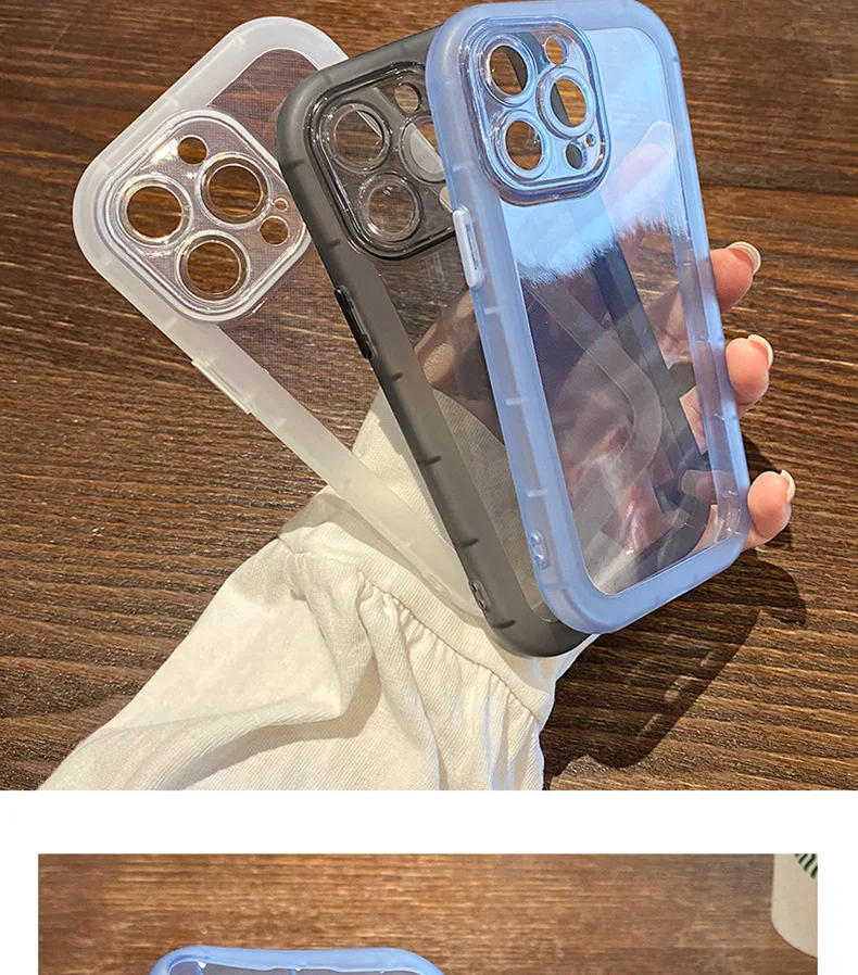 Weiche Hülle für iPhone 16 15 14 13 12 11 Pro Max Hüllen Klare, dicke, stoßfeste Abdeckung für iPhone 16 15 14 13 12 11 Handyhülle – Detail 6