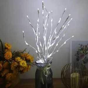 Bateria operado Birch Branch LED Light, luzes festivas brancas, festa de Natal, decoração do casamento, galho, ao ar livre, 1 pc 12 principais vendas motivos de natal - №6