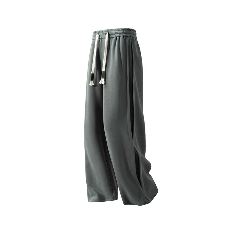 Men's Straight Sweater Pants Men Loose Sweatpants Drape Side laminated Sports Casual Trousers Male Bottoms XXXL