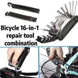 16 in 1 mountain bike portable socket multi-purpose wrench bike multi tool screwdriver bike repair tool