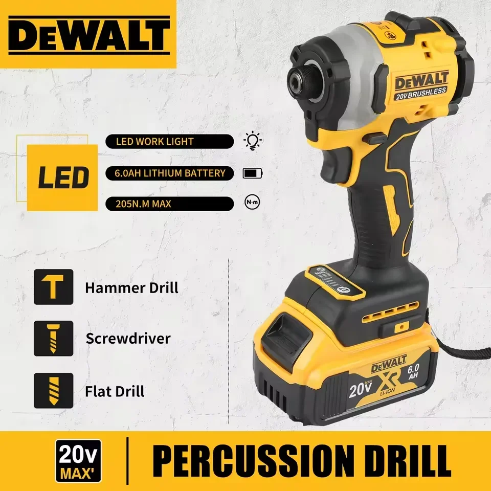 

Аккумуляторная ударная дрель-шуруповерт DEWALT DCD850 20В, бесщеточная, многофункциональная, без аккумулятора и зарядного устройства