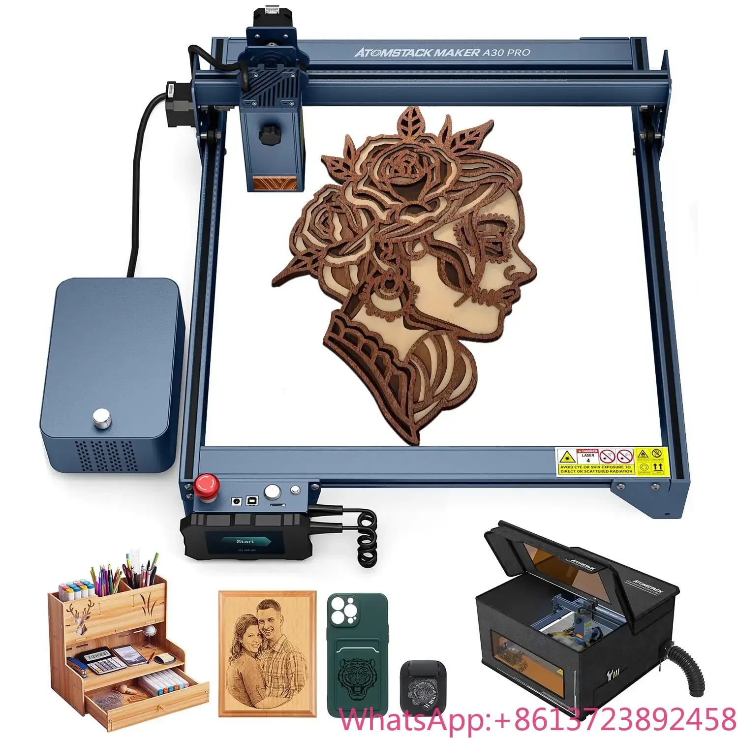 

A30 X30 S30 Pro las.er Engraving Machine 160W DIY CNC Cutter with F30 Air Assist Kit FB2 Protective Box 400x400mm