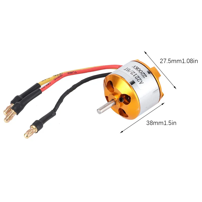 DELAM-2212 KV2200 모터+40A 브러시리스 ESC XT60 RC 모터 ESC 세트 (금속+플라스틱 RC 모터 ESC 세트 포함) 드론 헬리콥터용
