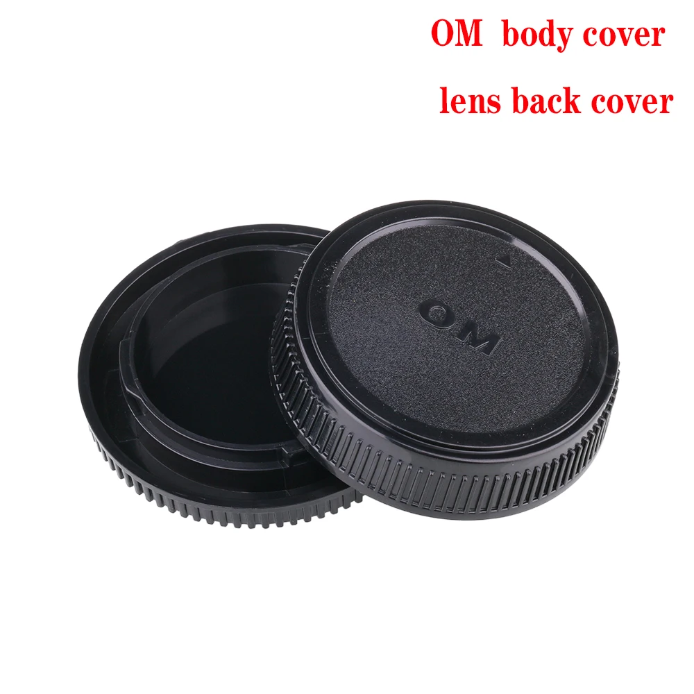 Rear Lens Body Cap Camera Cover Anti-dust Mount Protection Plastic Black for OLYMPUS OM