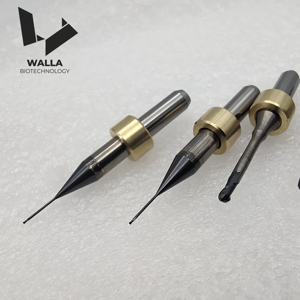 6mm Diamond-Coated Zirconia End Mill Burs 0.3 0.6 1.0 2.5mm T13 T14 T15 T33 Cutting Tools For Imes Icore Milling Machine