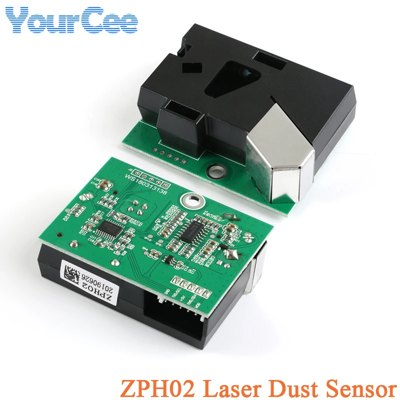 ZPH02 PM2.5 Laser Dust Sensor Module PWM/UART Digital Detecting Pollution Air Pollution Dust for Household Purifiers VOC