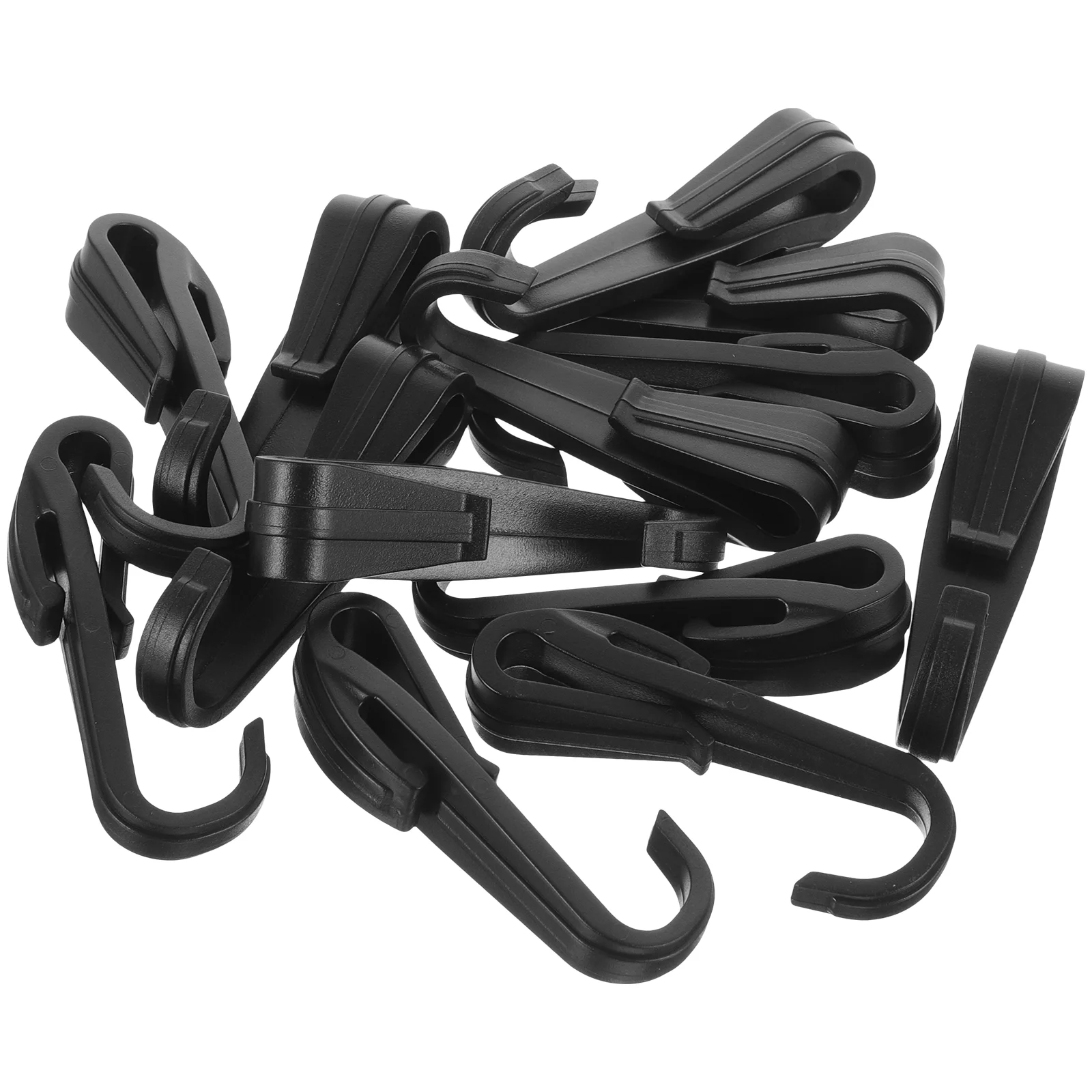 12 Pcs Two-way Hook Construction Hardhat Clip Headlamp for Outdoor Work Headlight Safety Tool