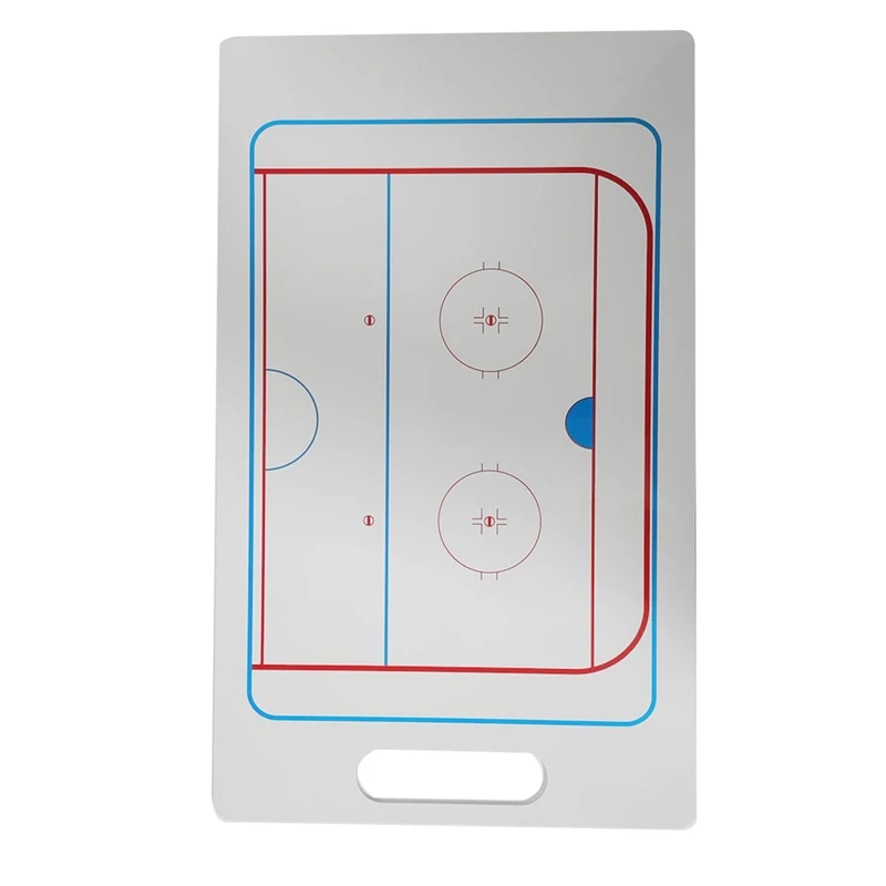 Description Picture 4 of itemWhite Ice Hockey Puck Training Match Coaching Clipboard Portable Ice Hockey Strategy Board Coach Gear