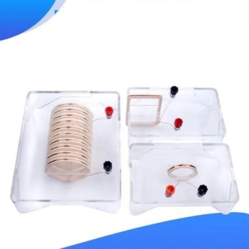 Current magnetic field demonstrator solenoid Circular square coil Physical device free shipping