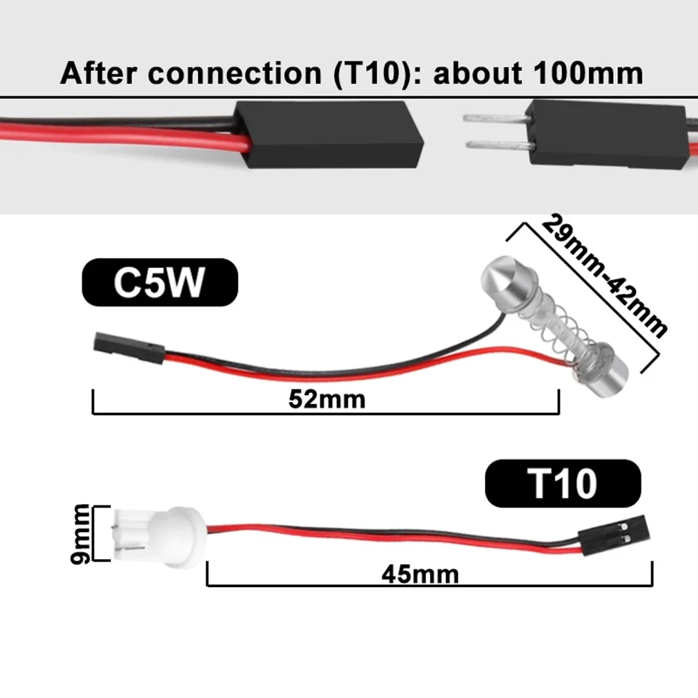 24V Truck Car Interior Dome Reading Lights T10 W5w Festoon Adapter Led 48 COB White Panel Lamp Auto Map Trunk Light