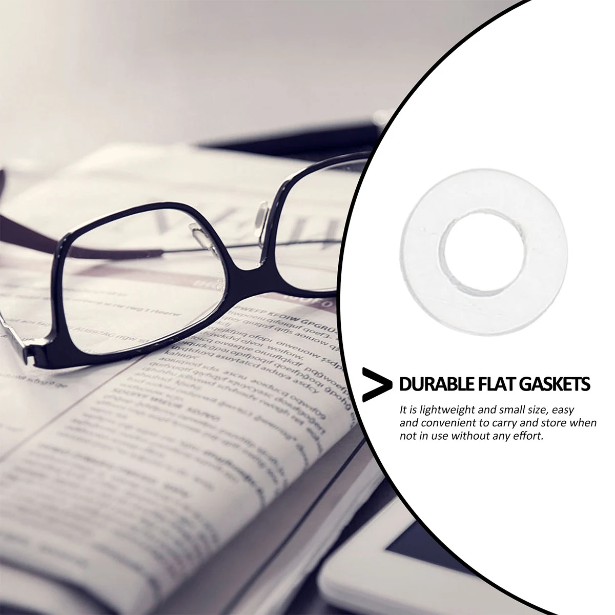 

Glasses Flat Gaskets Replacement Plastic Eyewear Spacer Fixing Anti-Loosening Repair Accessory For Sunglasses Myopia