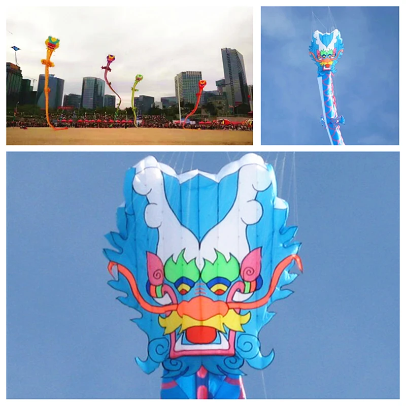 

free shipping 35m dragon kite flying adults kite professional wind kite pendant soft kites traditional kite inflatable dragon