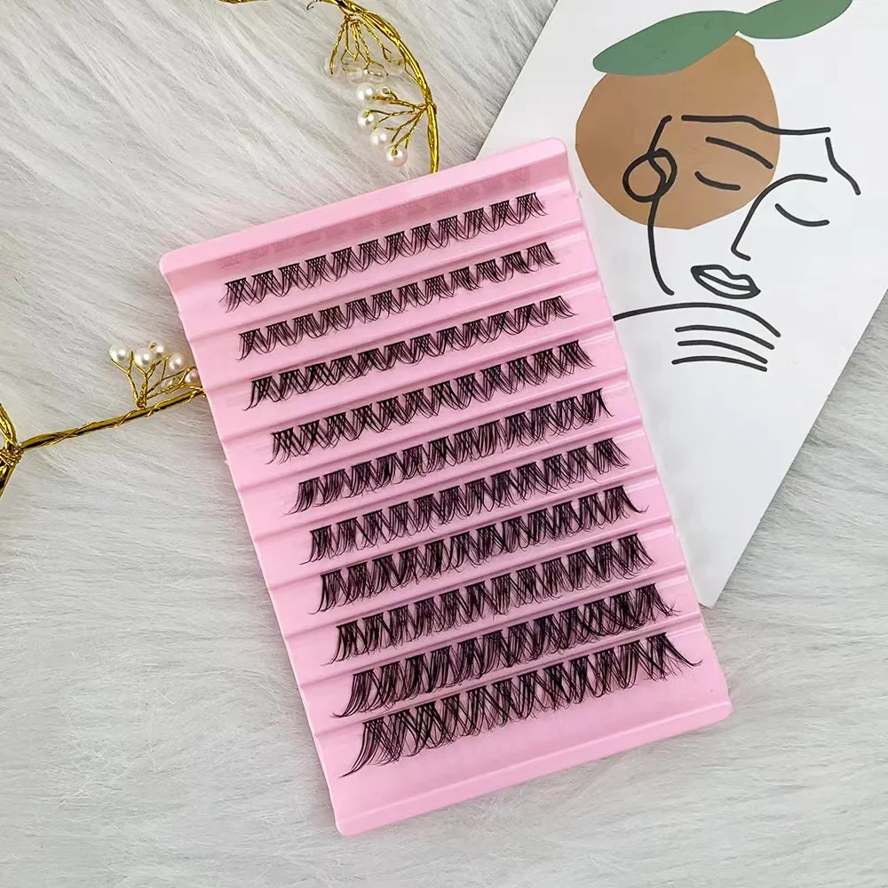 Mix Length Waterproof Soft ciglia finte Make Up ciglia segmentate pinzette per Extension ciglia 120 cluster DlY Eye lash