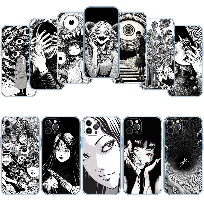 UN14 Horror Junji Ito Tomie Transparent Phone Case for Motorola Moto G7 G8 G9 G84 G85 G73 G24 G15 Z2 Play Power Plus - view 3