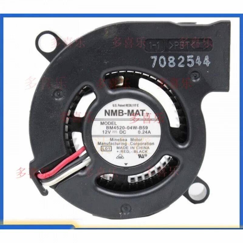 WW   for NMB-MAT BM4520-04W-B59 DC12V 0.24A 45x45x20mm 3-Wire Turbo Cooling Fan