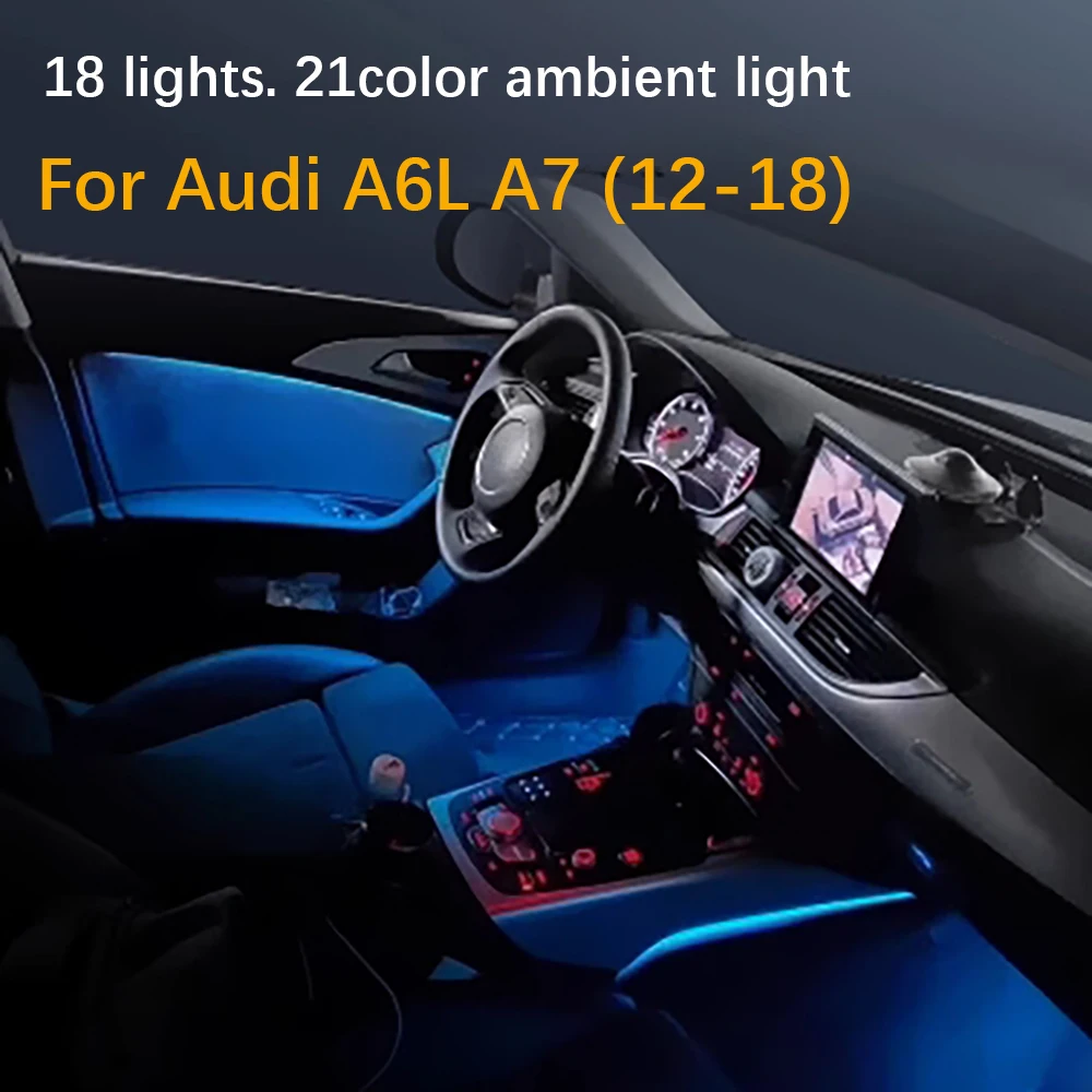 For Audi Q5LA4LA6LA5Q7 Modified Non-destructive Upgrade Instrument Panel Atmosphere Light  Multi-color ambiance lighting board