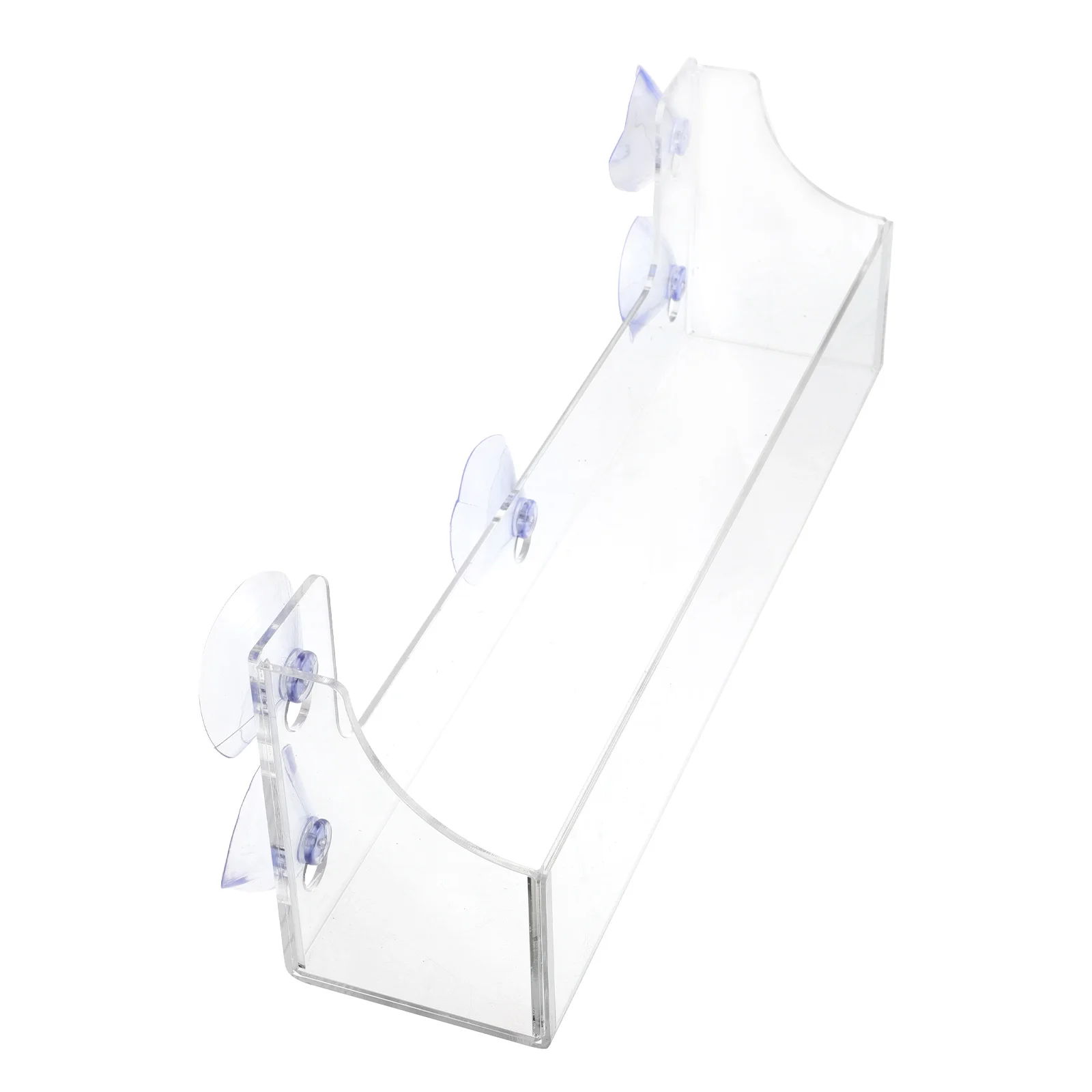 Beverage Suction Rack Acrylic Material Mount Suitable Stores Refrigeration Units Bottle Cup Water Soda Mug Bathroom Window Shelf