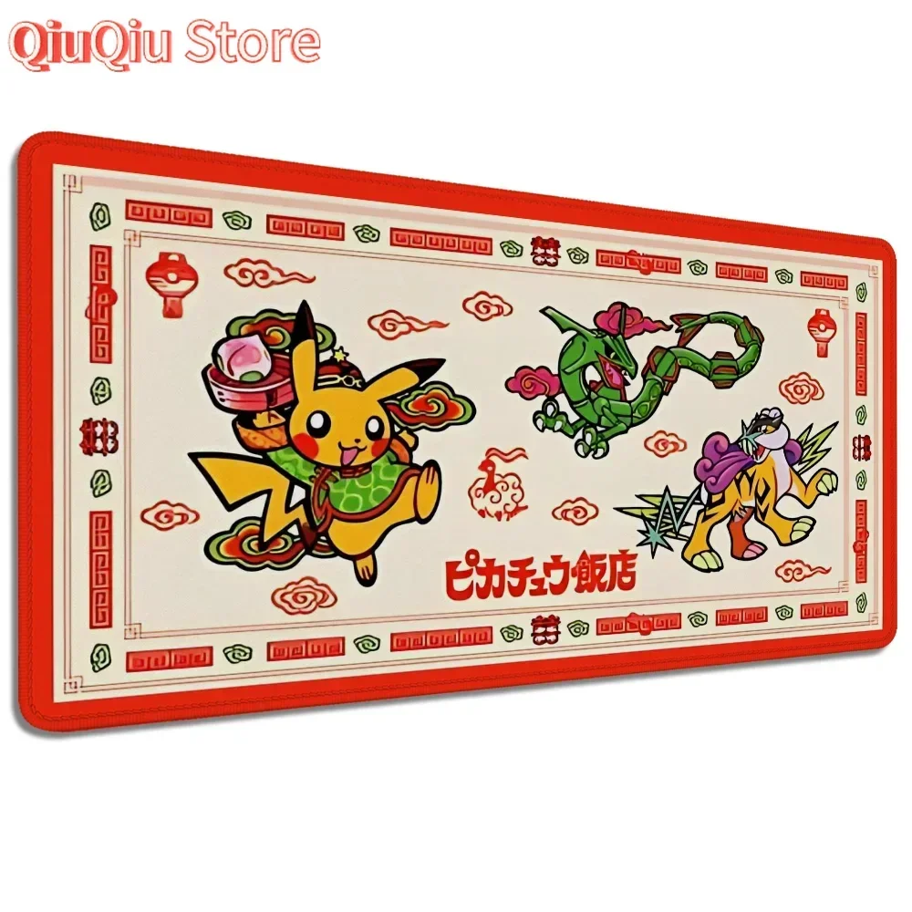 

Xxl коврик для мыши аниме Kawaii P-pokemons милые коврики для мыши резиновые нескользящие настольные аксессуары над краем офисный ковер настольный коврик геймер