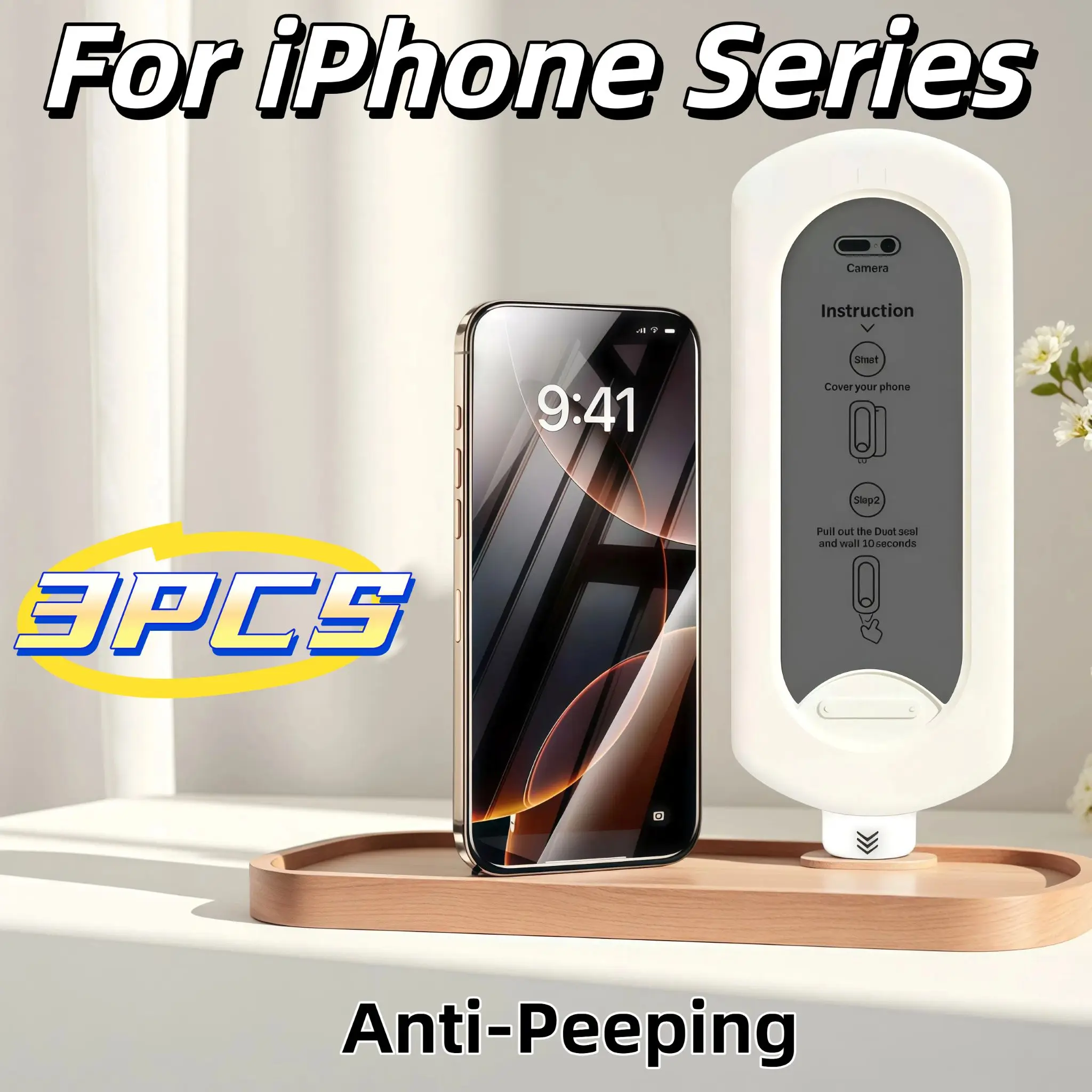 

3Pcs Anti Spy Privacy Tempered Glass Screen Protector For iPhone 17 16 15 14 13 12 11 Pro Max Plus Xs Xr HD Clear Scratch Resist