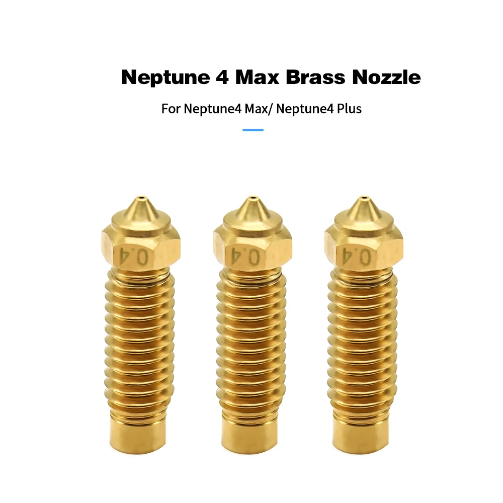 

Для Elegoo Neptune 4 Plus/4Max: латунное/медное сопло с высокой пропускной способностью и термостойкостью, комплект хотэнда, запчасти для 3D-принтера
