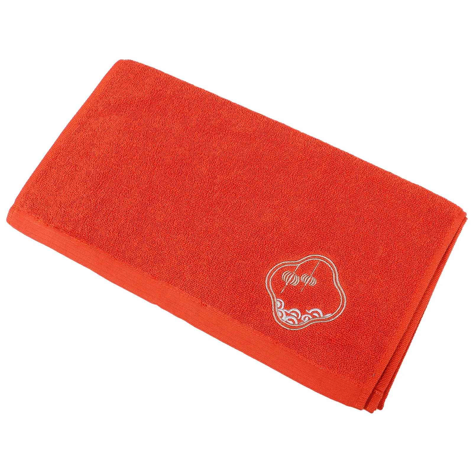 

Chinese Style Cotton Face Wash Towel Soft Absorbent Red Small Hand Towel Bathroom Spa Gym Hotel Use Red Towels