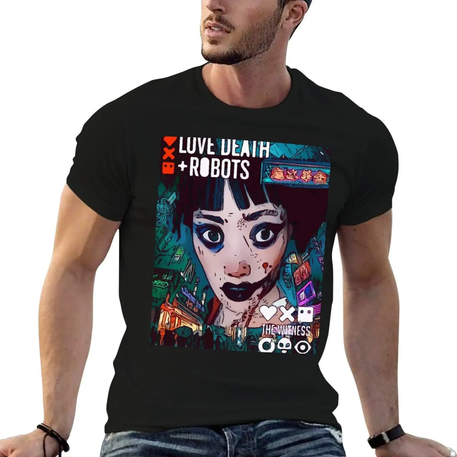 Love Death & Robots - The Witness T-Shirt T-shirt de travail durable