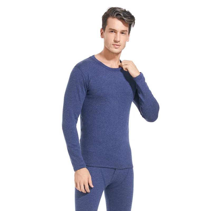 Men\'s Cashmere Thermal Underwear Close Fitting Suit Underwear Thick Silk Underwear For Autumn And Winter Men\'s Thermal Underwear