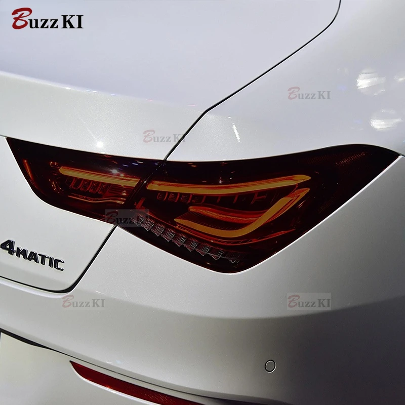 Car Headlight Protective Film Taillight Black Transparent Sticker For Mercedes Benz CLA Class C117 X117 W117 C118 X118 AMG CLA45