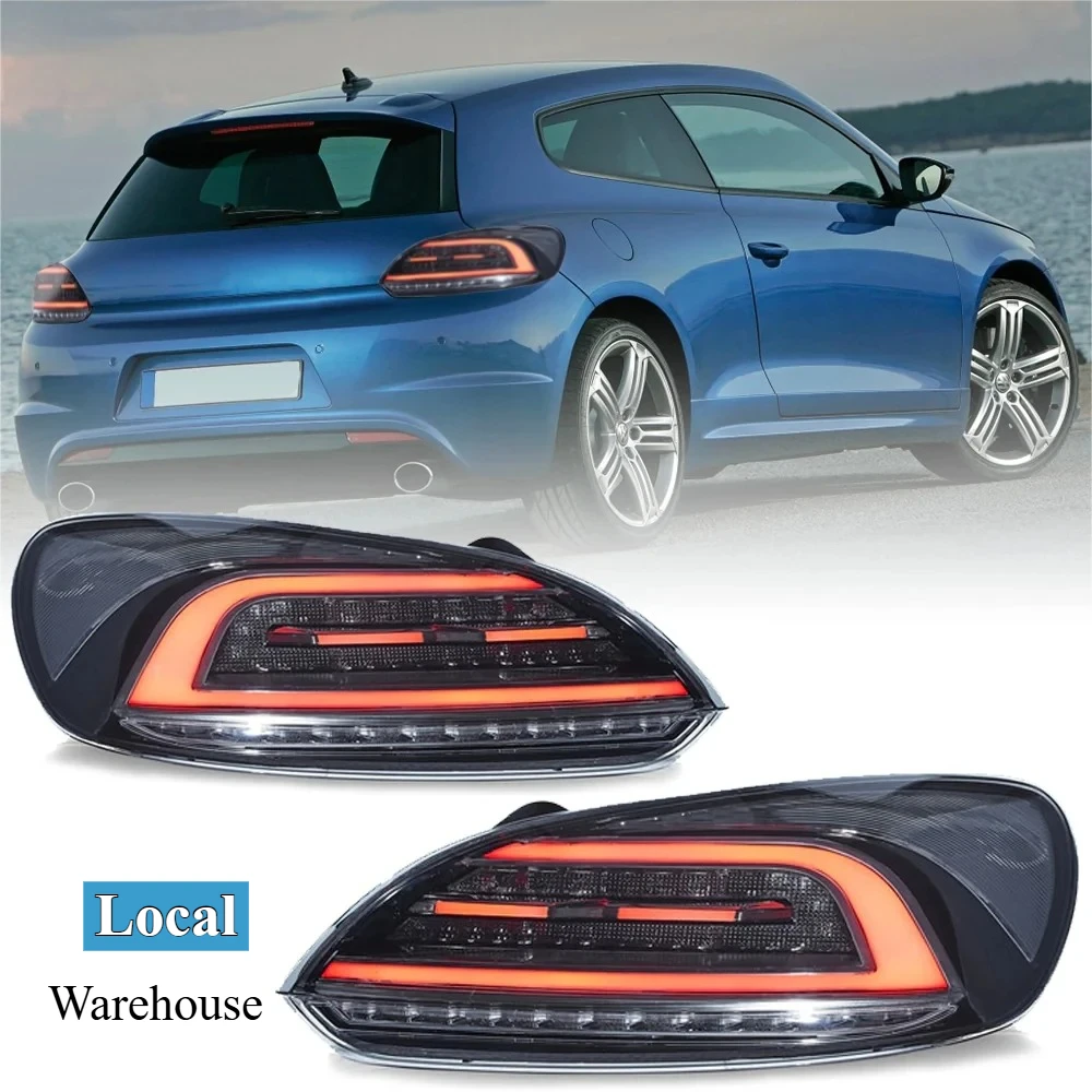 Image of LED-Rückleuchte für VW Volkswagen Scirocco 2009-2014, Rücklicht mit DRL, Blinker, Projektorlinse, wasserdicht, hohe Helligkeit, Car-Styling