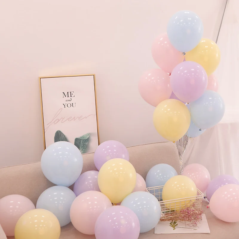 

100pcs 10inch Macaron Latex Balloons Pastel Candy Balloon Wedding Birthday Party Christmas Decorations Baby Shower Air Globos