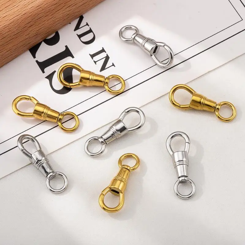 📚 Stainless Steel Bag Key Chain Hook Clasps Lobster Clasp Hooks Connectors For DIY Jewelry Making Supplies Accessories