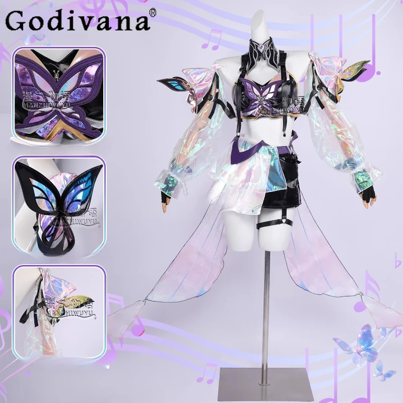 

Game Honor of King Dance Cosplay Girls Set Sexy Costume Women Anime Powder Outfit Halloween Party Carnival Suit HERO Cos