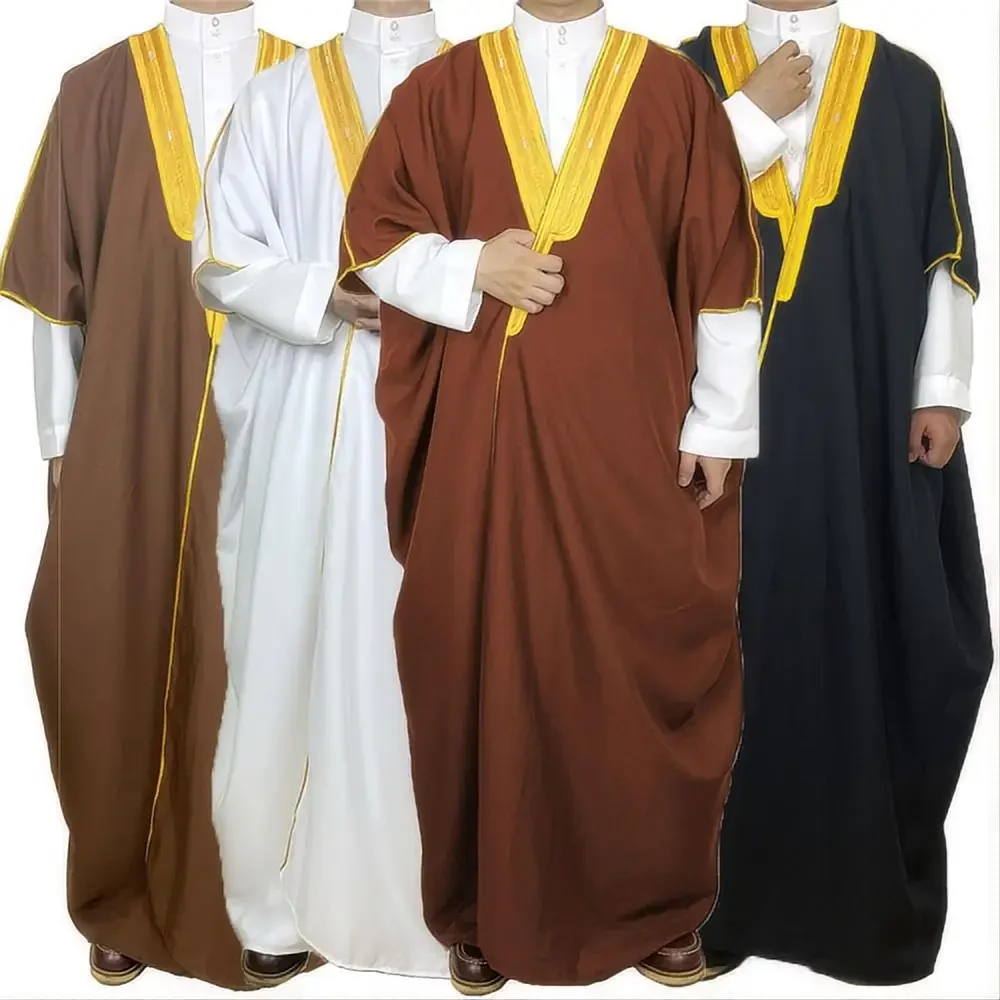 Medieval Retro Arab Robe Cosplay Costume Muslim Saudi Disguise Coat Cloak Men Outfits Halloween Carnival Party Clothes Role Play