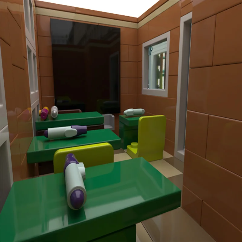 3332 PCS 시티 스트리트 스쿨 MOC 맞춤형 모듈식 빌딩 블록 심플 테크놀로지 브릭 모델 디자인 DIY 장난감 크리스마스 선물