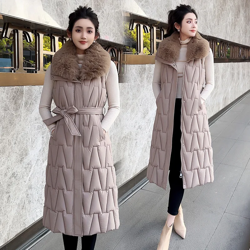 YJKDYK الشتاء المرأة معطف مبطّن ربطة القوس فيونكة سستة يطير فو الفراء سترة سترة للإناث سميكة يندبروف الحرارية معطف سيدة