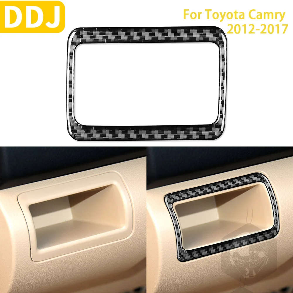 

For Toyota Camry 2012-2017 Asian Edition Car Accessories Carbon Fiber Interior Ashtray Frame Trim Stickers