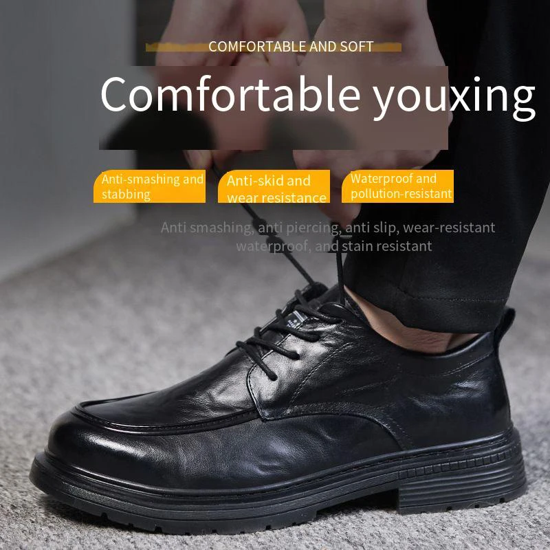 Safety Shoes Anti-smashing Anti-puncture Insulated Shoes Suitable Workshop Construction Site oil-resistant Safety Work Shoes