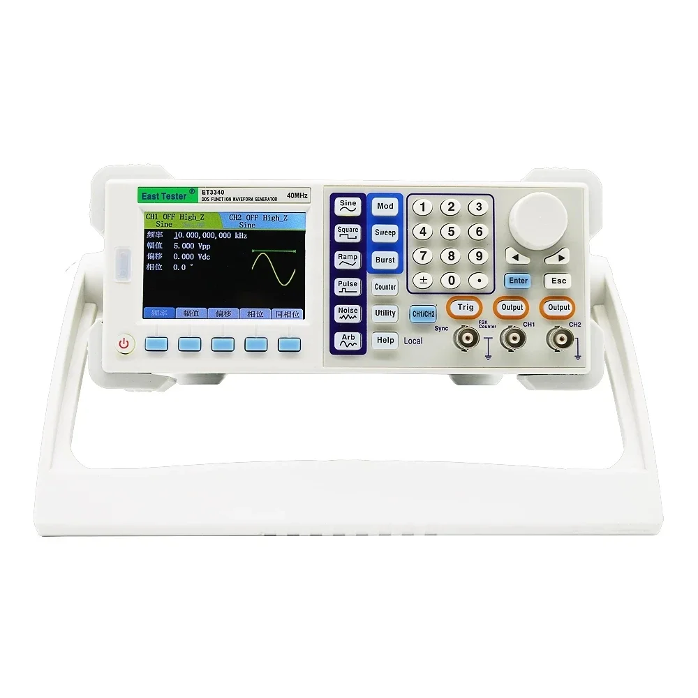 

ET3340 40MHz Dual Channels DDS Signal Generator Function Arbitrary Waveform Function-Generators 200MS/s USB Device