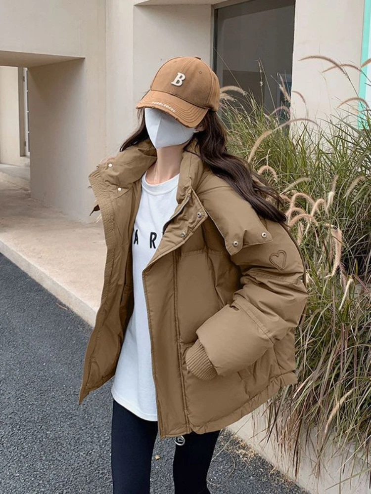 Women Parkas Winter Warn Casual Loose Women\'s Jacket Down Coats Solid Oversize Women\'s Winter Jacket Soft Cotton Puffer Jacket