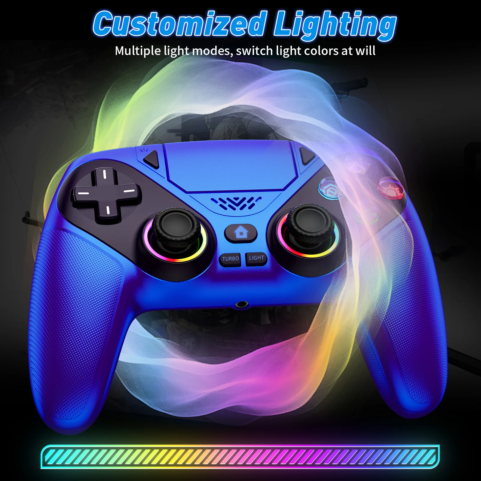 RGB Light Wireless Controller - Pc Gaming Emulator review and price
