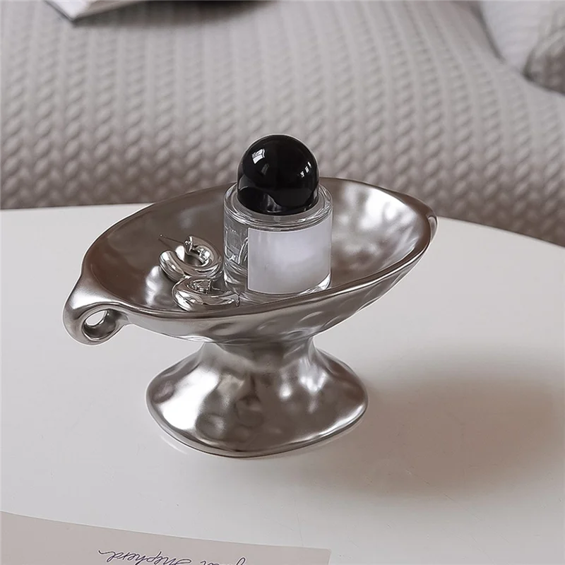 Bandeja de armazenamento de sabão para cozimento de pé alto ABBO-Retro, 1 peça de orelhas duplas para decoração de casa saboneteira de banheiro